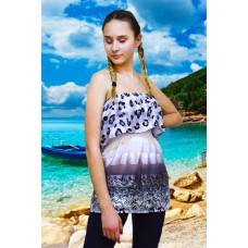 Блуза - туника пляжная летняя
